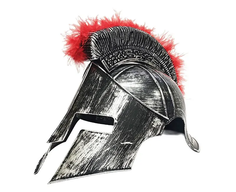 Sombrero de Plástico Retro con Cuernos de Pirata Vikingo, Casco de Guerrero Romano Antiguo, Casco de Samurái, Accesorios de Disfraces para Fiestas de Halloween