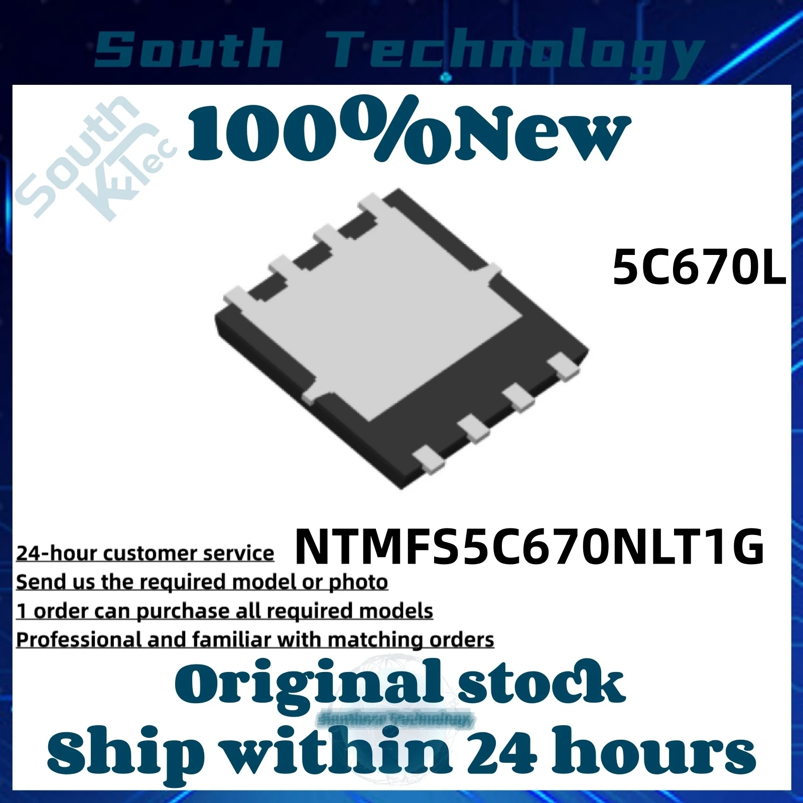 10Pcs/Lot NTMFS5C670NLT1G 5C670L NTMFS5C670 NTMFS5C670N NTMFS5C670NLT NTMFS5C670NL DFN DFN8 QFN-8 Brand new original in stock