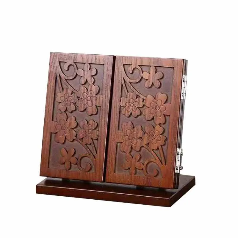 Chinese Style Makeup Mirror Desktop Retro Makeup Mirror Palace Style Foldable Three Sided Mirror Ancient Style Mirror ZJ170