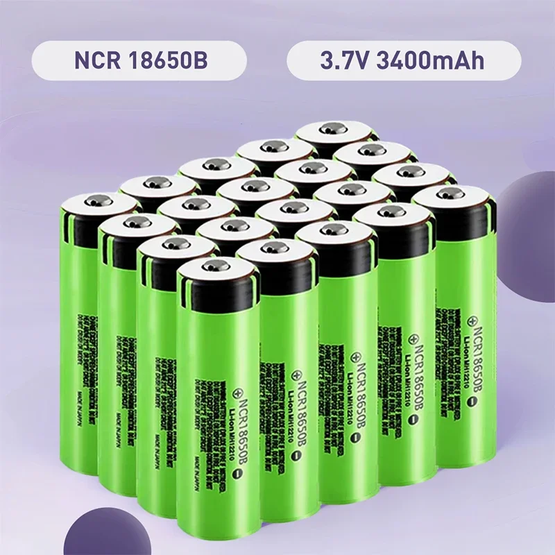 NCR18650B 3400mAh 20A Discharge Panasonic 3.7V 18650 Rechargeable Lithium Battery for Lamp Flashlight Power Tools Tip Batteries