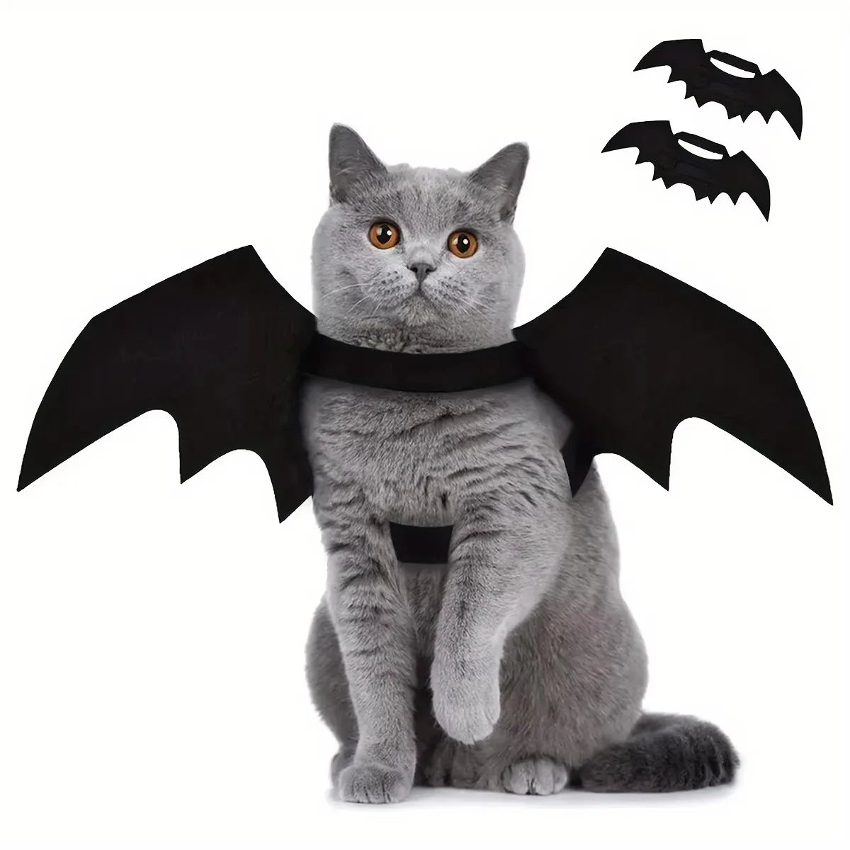 1/3 Stück Katzenflügel Halloween-Kostüme Kleines Hunde-Cosplay-Partykleid für Haustier-Welpen Feiertags-Rollenspiel-Dekor Halsband-Zubehör – Detail 15