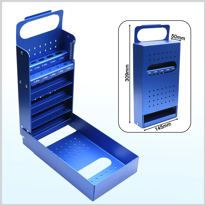 boite-de-desinfection-de-fils-kirschner-boitier-de-desinfection-d'aiguille-kirschner-materiau-en-alliage-d'aluminium-instruments-orthopediques-medicaux