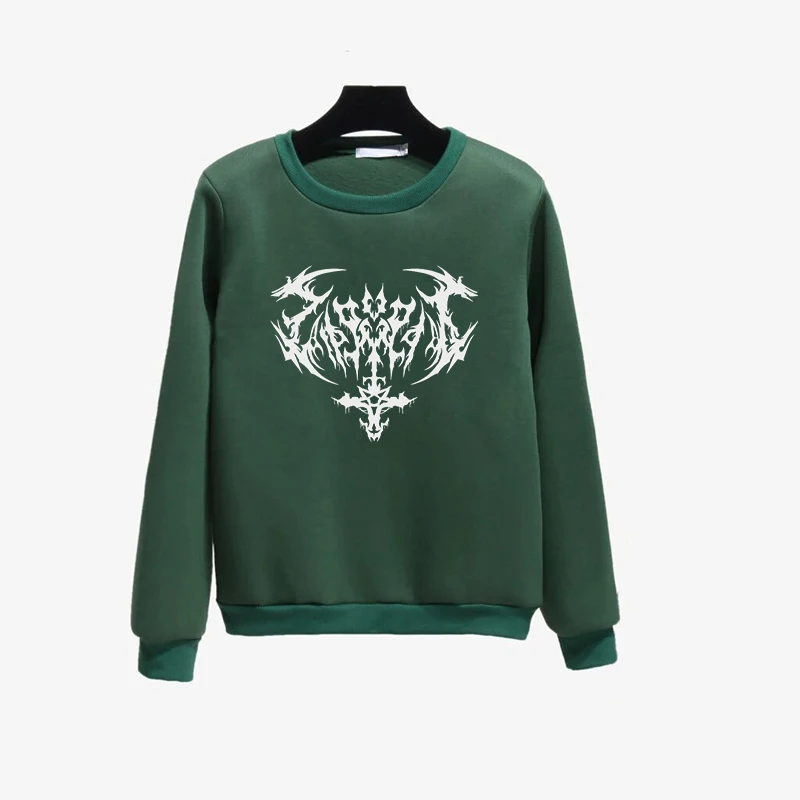 

Gothic Punk Hip Hop Hoodies Y2k Retro Creative Comic Pattern Printing Hooded Pullover Rock Harajuku Women Streetwear Sweatshirts