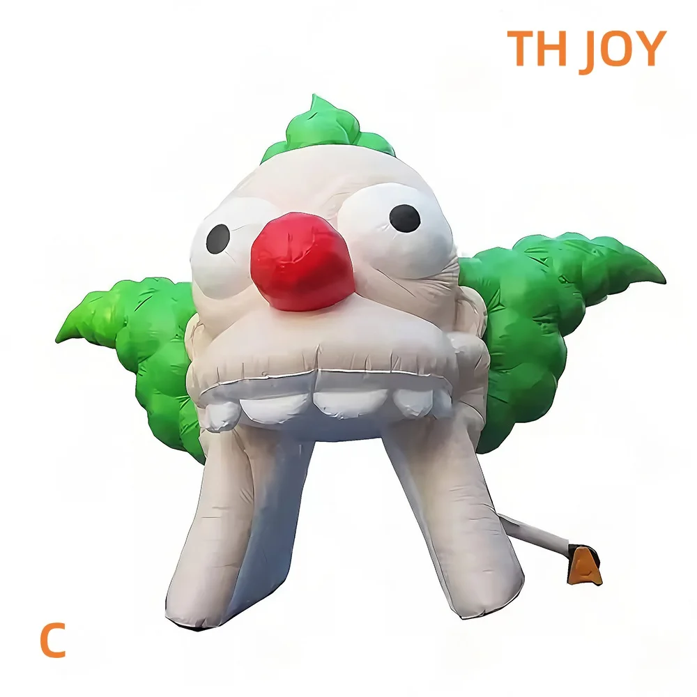 Navio rápido à porta, barraca inflável gigante do túnel do circo do arco da cabeça do palhaço 2025 para a decoração da entrada do dia das bruxas