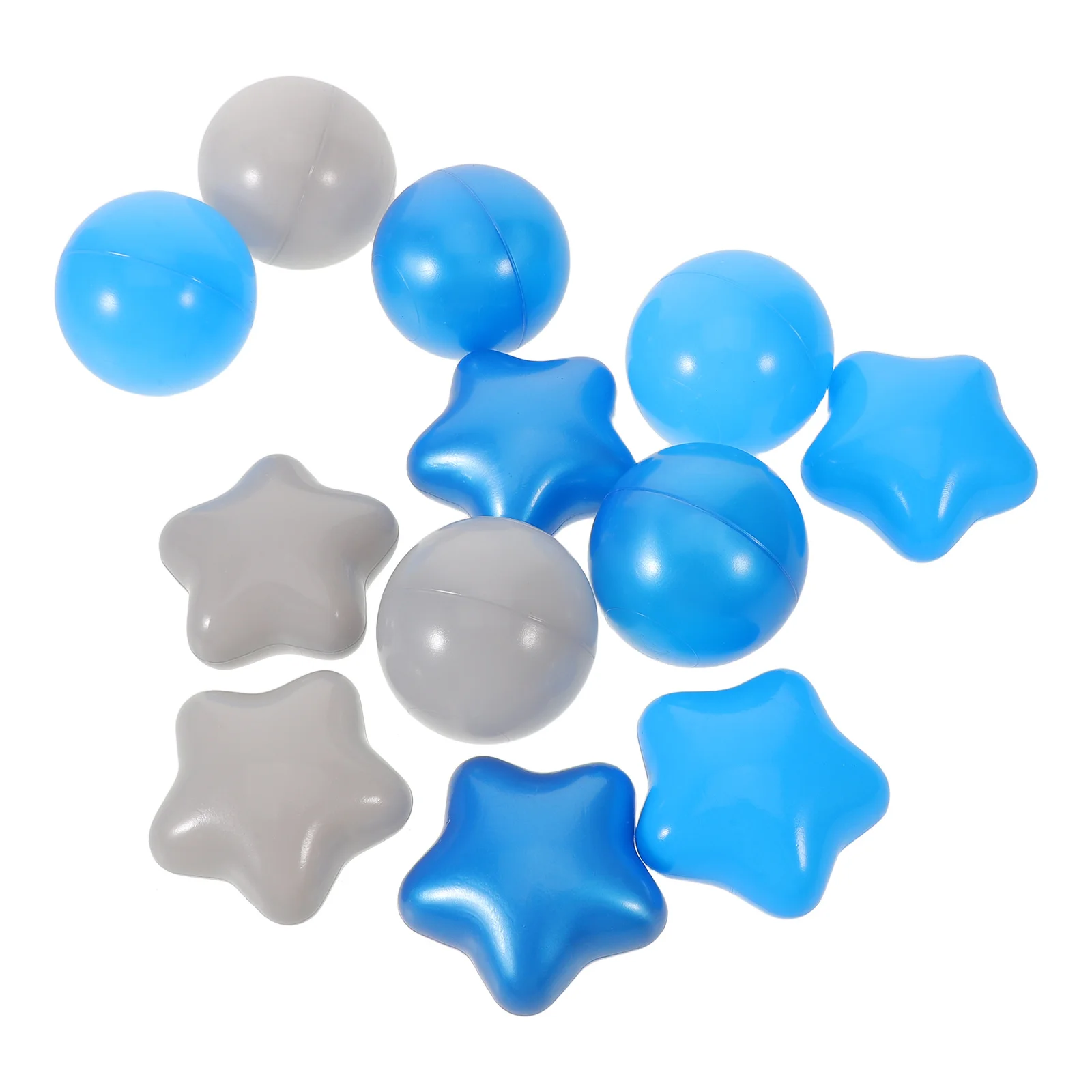 100 pçs bolas do oceano das crianças 2 "estrela forma redonda à prova de esmagamento bola de plástico pit para crianças cercadinho jogar tenda festa de aniversário favores