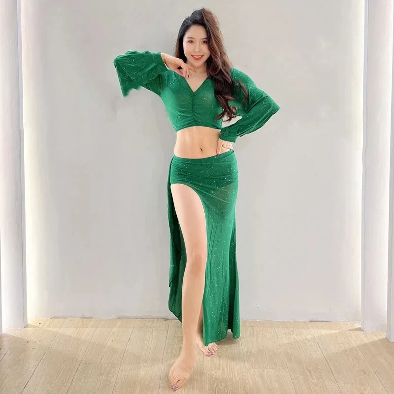 nuevo-traje-de-danza-del-vientre-para-mujer-conjunto-de-practica-de-danza-oriental-top-de-manga-larga-de-malla-falda-larga-sexy-con-abertura-2-piezas