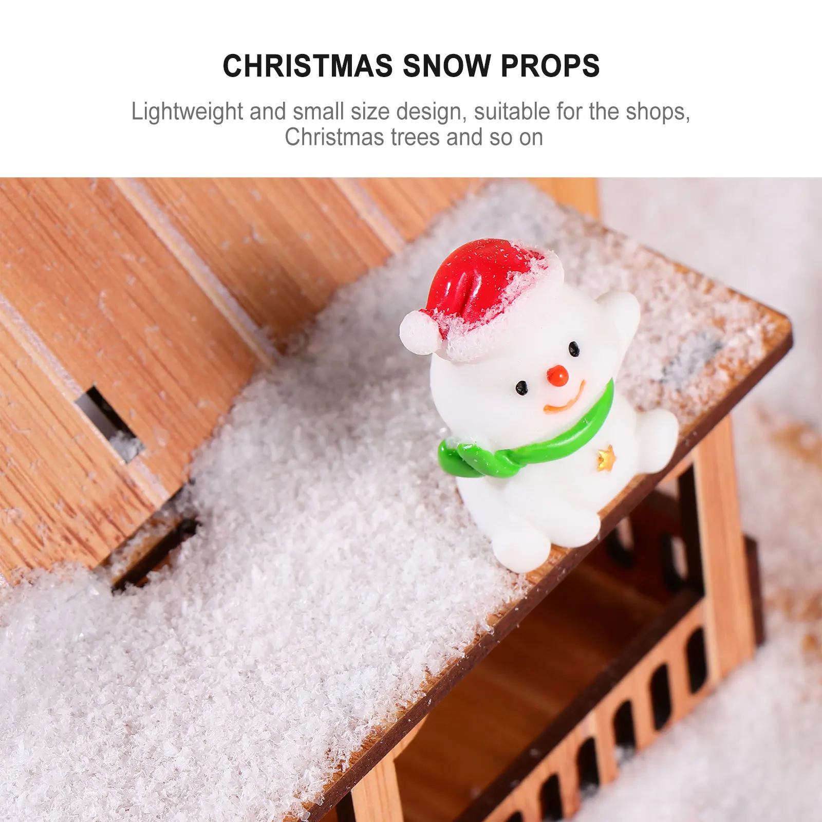 

500G Artificial Powder Realistic Fake Snow For Christmas Tree Party Home Decoration Xmas Snow Props Lightweight Simulation