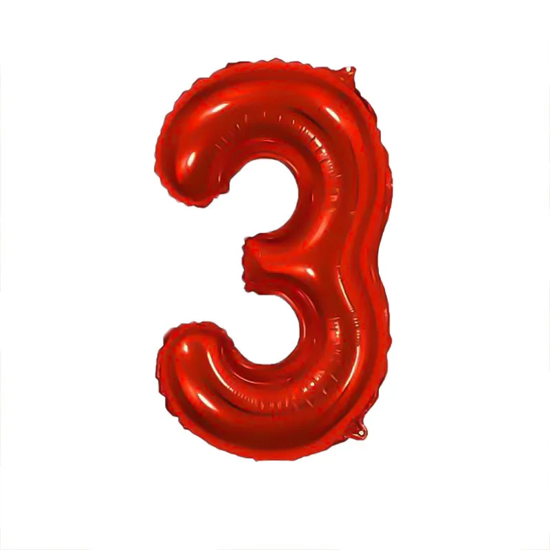 1 Stück 40 Zoll US-Version Schlanke Große Rote Zahlen 0-9 Folienballons Hochzeit Geburtstag Party Dekoration Jubiläum Heliumballon – Detail 9