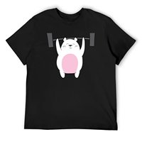 Weightlifting - Polar Bear lifts weights T-Shirt tees custom shirt quick drying Short sleeve tee black t shirts for men