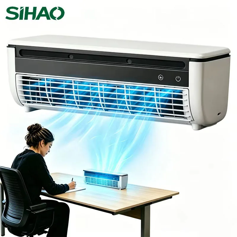 SIHAO Portable Air Conditioner Personal AC Unit Air Cooler Desktop Cooling Fan Wireless Rechargeable Quiet Silent for Bedroom