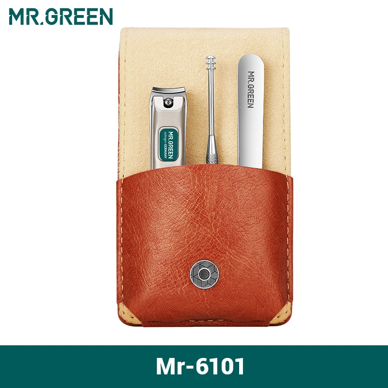 Mr. grün tragbare Maniküre Set Nagel knipser Reise werkzeuge Kit Edelstahl Geschenk box für Freunde oder Familie