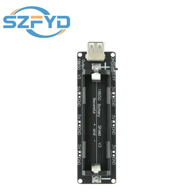 ESP32 ESP32S ESP32-S3 For Wemos For Raspberry Pi 18650 Battery Charge Shield Board V3 Micro USB Port Type-A USB 0.5A image 5
