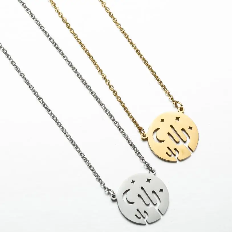 Simple Cactus Necklace Stainless Steel Fashion Jewelry Cute Desert Plant Pendant