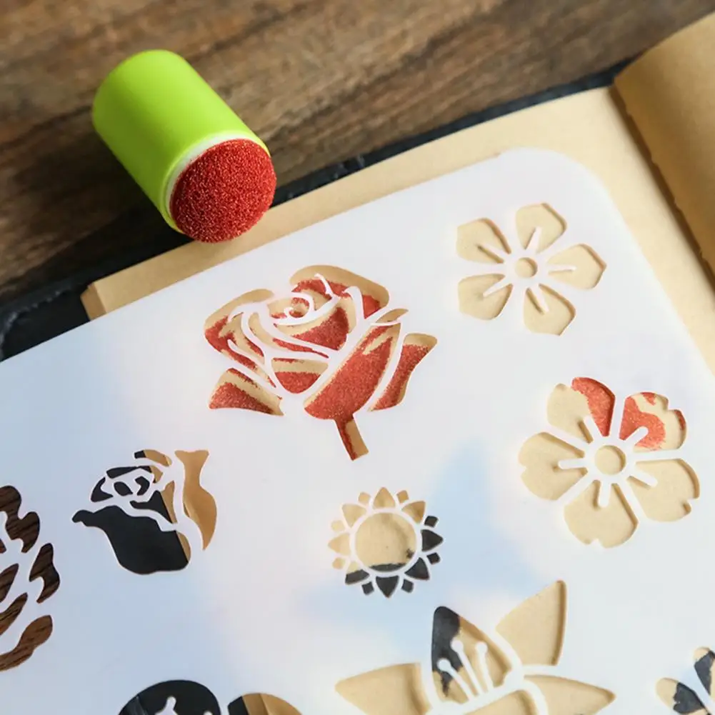 スポンジブラシセット,手工芸品用刺paintingツール,各種カラー