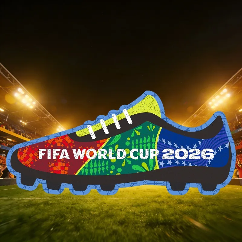 

FIFA World Cup Football Sneakers Theme Wooden Puzzles for Adults Easy and Entertaining Toys Gifts Prepared for Leisure Time