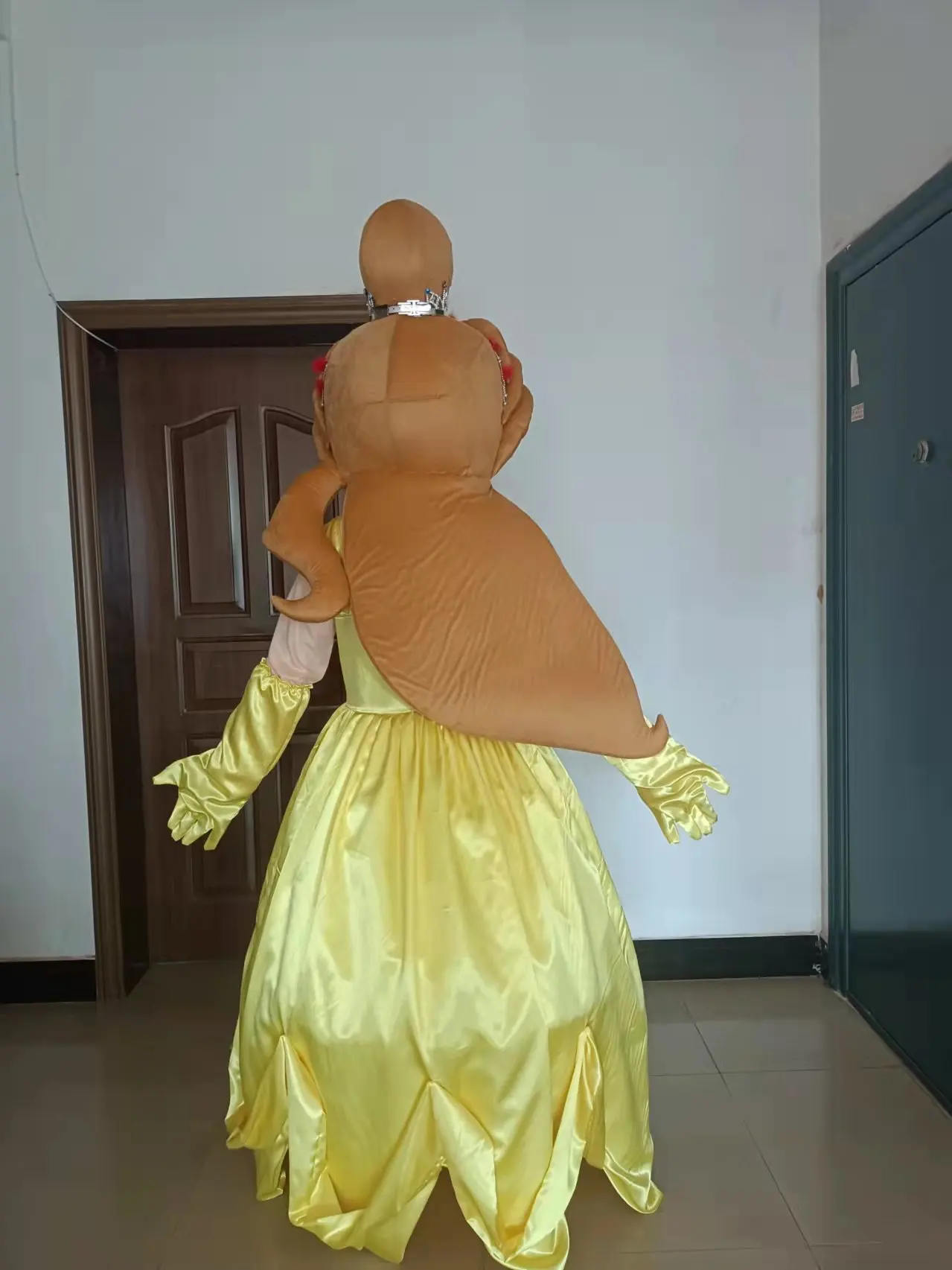 Saia longa menina mascote traje fantasia vestido adulto tamanho frete grátis