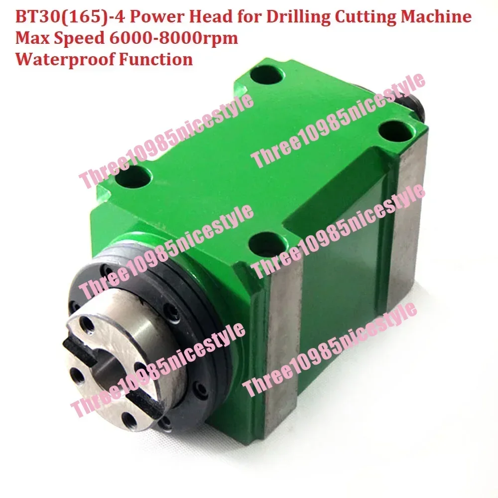 BT30 Power Head Max Speed 3000~8000rpm for 1.5KW   2Hp  Power Unit Machine Tool Spindle Head  Boring Milling Cutting Machine