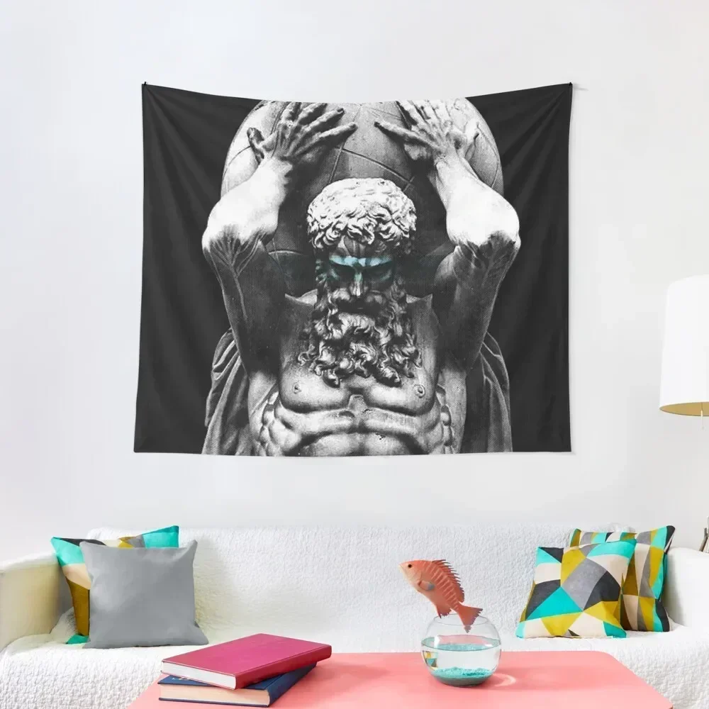 Hercules holding the whole world Tapestry Luxury Living Room Decoration Wall Hanging Wall Hanging Decor Tapestry