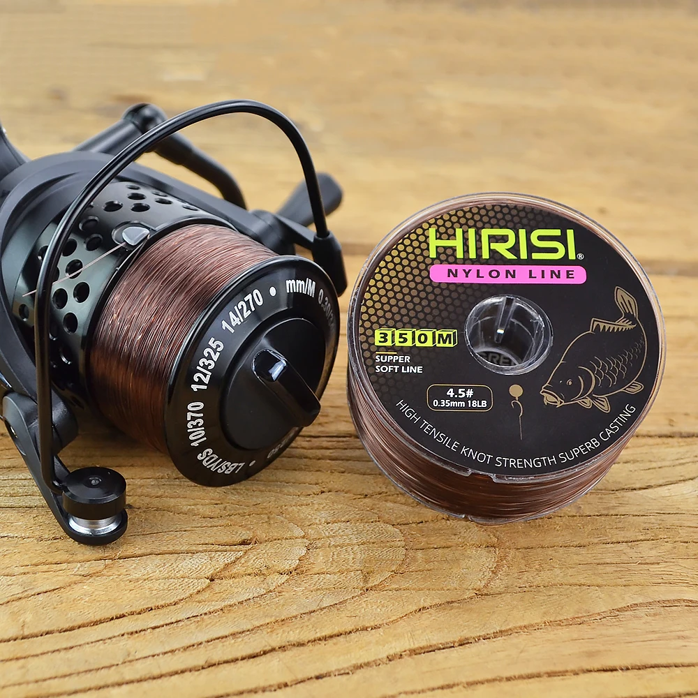 Hirisi 1pcs 12LB-20LB 350m Nylon Line Super Strong Fishing Line Japan Monofilament Carp Fishing Line