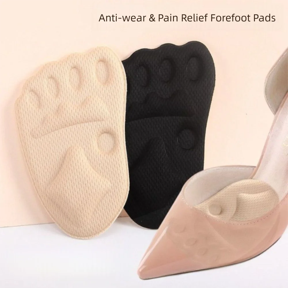 

Soft Sweat Absorption Metatarsal Foot Pads Thickening Non-Slip Pain Relief Insoles Foot Protector High Heel Shoe Pad Women