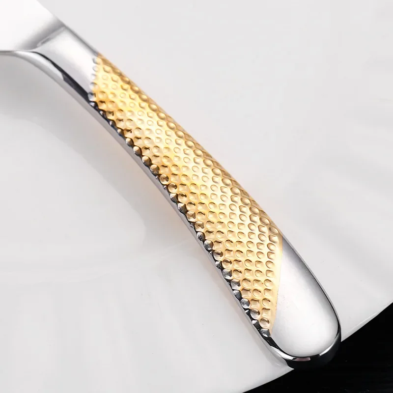 4pcs Cutlery Set 304 Stainless Steel Luxury Dinnerware Tableware Knife Spoon Fork Western Hotel Flatware Dishwasher Safe Gift