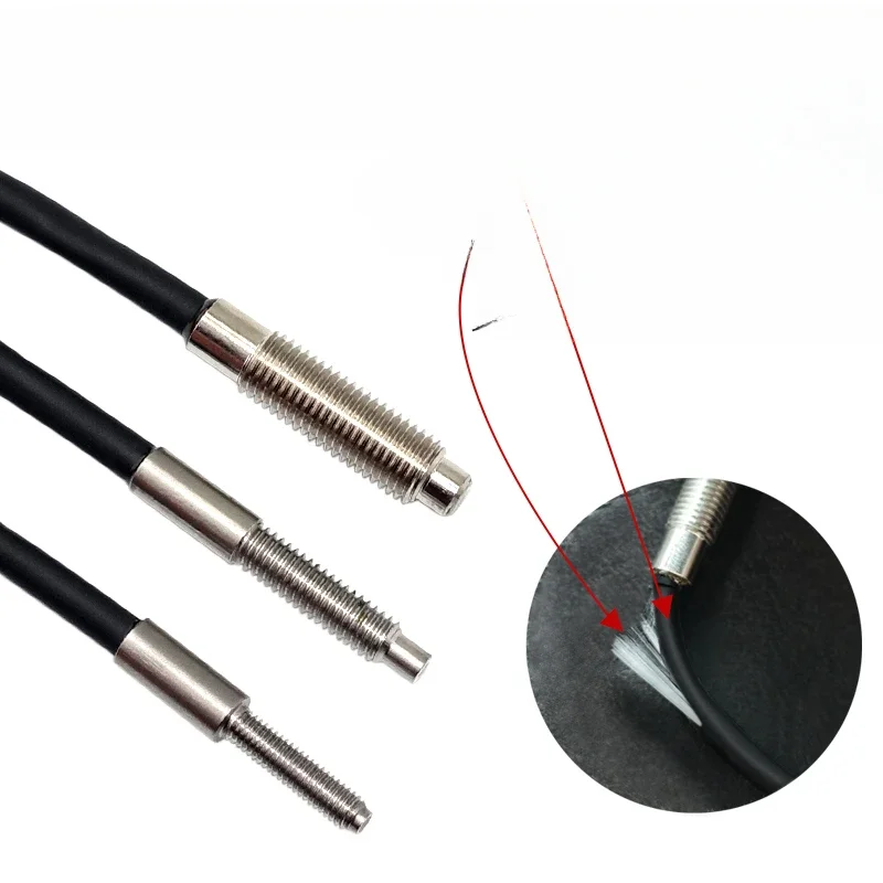 

High temperature resistant 150 degree fiber optic sensor PGSL PTGSL reflection through-beam