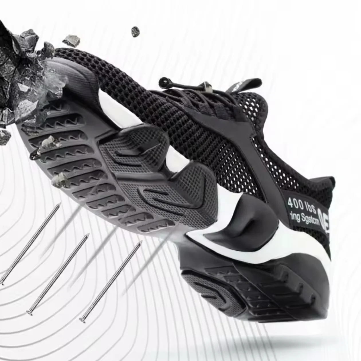 Men Safety Shoes Work Sneakers Construction Steel Toe Work Shoes Safety Boots Men Shoes Anti-puncture Working Summer kevlar