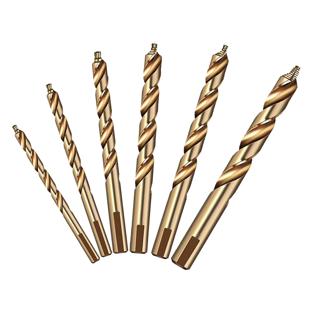 

Cobalt Straight Steps Drill Bit Kit of Six Features an Ergonomic Triangle Handle Ensuring a Secure Grip During Use