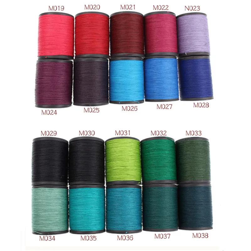 1Pcs Multicolor Craft Flax Waxed Linen Sewing Round Wax Cord String 0.45mm/0.5mm/0.55mm Dia