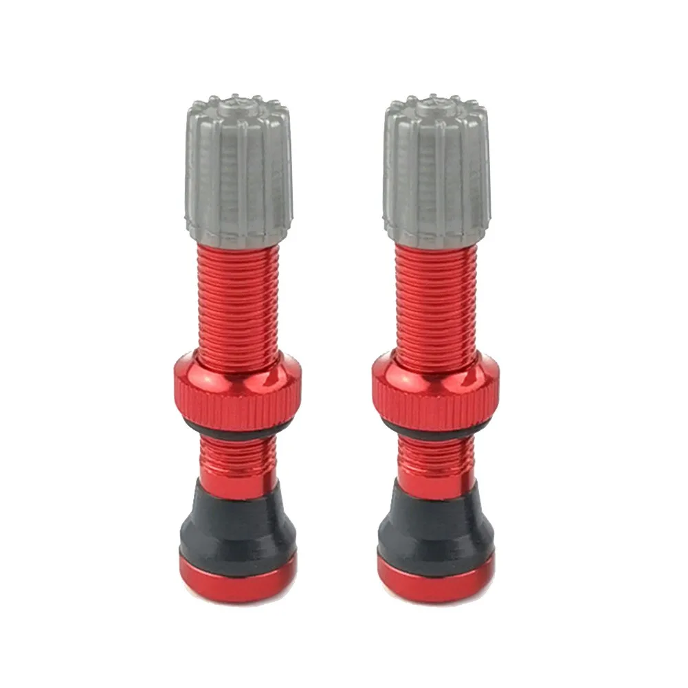 

Advanced Design Tubeless Tyre Schrader1 Valve AV Lightweight Precision Thread Aluminum Alloy Red 44mm (Pack of 2)