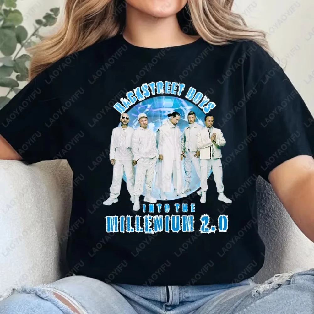 2026 Backstreet Boys Millennium Tour Music Vintage Tshirt Men Women Hipster Popular Tops Summer Fashion Streetwear Unisex Tees