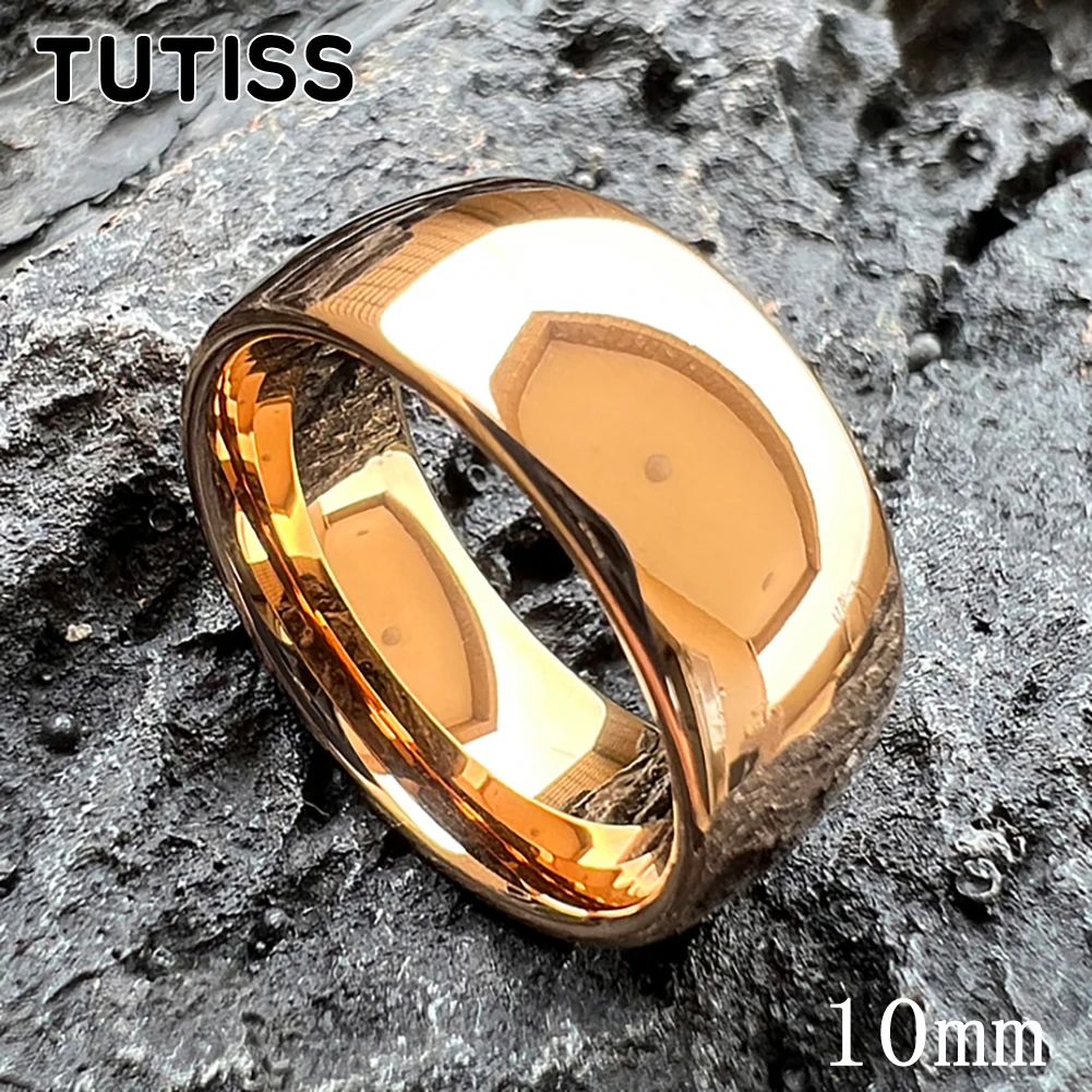 TUTISS 2/3/4/5/6/7/8/10mm Multiwidths Tungsten Carbide Ring Men Women Wedding Band Rose Gold Color Pupular Jewelry