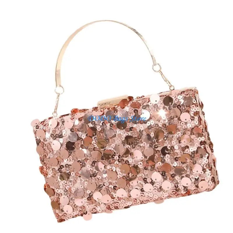 

Fashion Beads Embellished Party Clutch with Chain Strap for Stylish Ladies