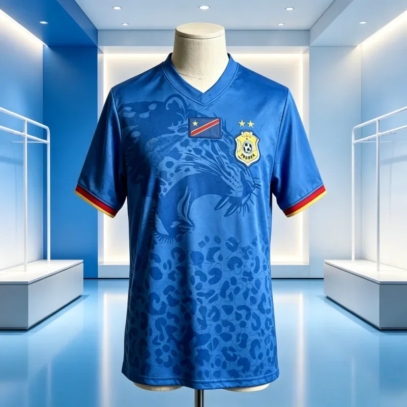 Congo  Away Jersey,Breathable Quick Drying Thai Version Sports Football Jersey on Field Training Family Matching Parent-child
