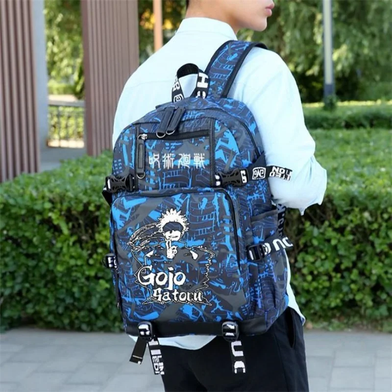 

Jujutsu Kaisen Gojo Satoru Anime Print Student School Bag Youth Backpack Back To School Boys Birthday Xmas High-Capacity Bagifts