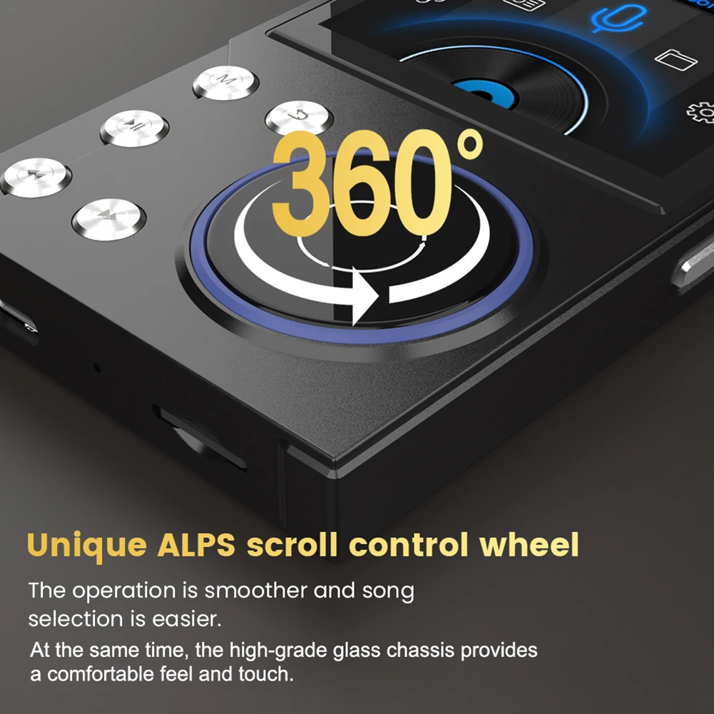 مشغل HiFi MP3 مشغل موسيقى رقمي HiFi مشغل صوت بدون فقدان مشغل موسيقى صوت رقمي محمول يدعم ما يصل إلى 256 جيجابايت #2