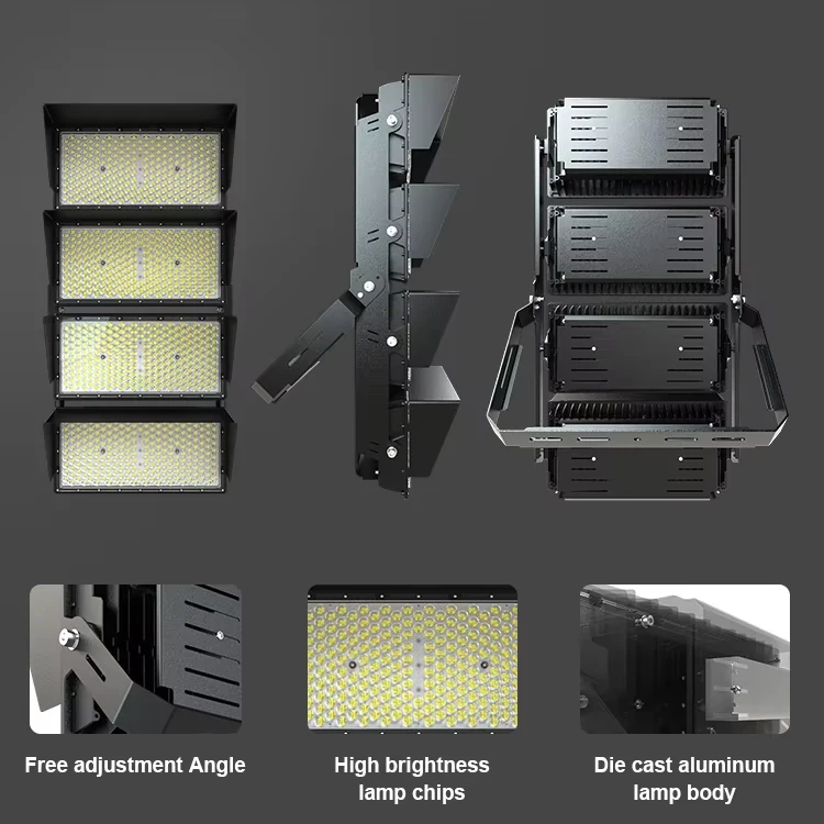 AORUITAI Ip66 Die-Cast Aluminum Flood Light Basketball Court Soccer Football Lighting 500 1000 1500 2000 W Led Stadium Light
