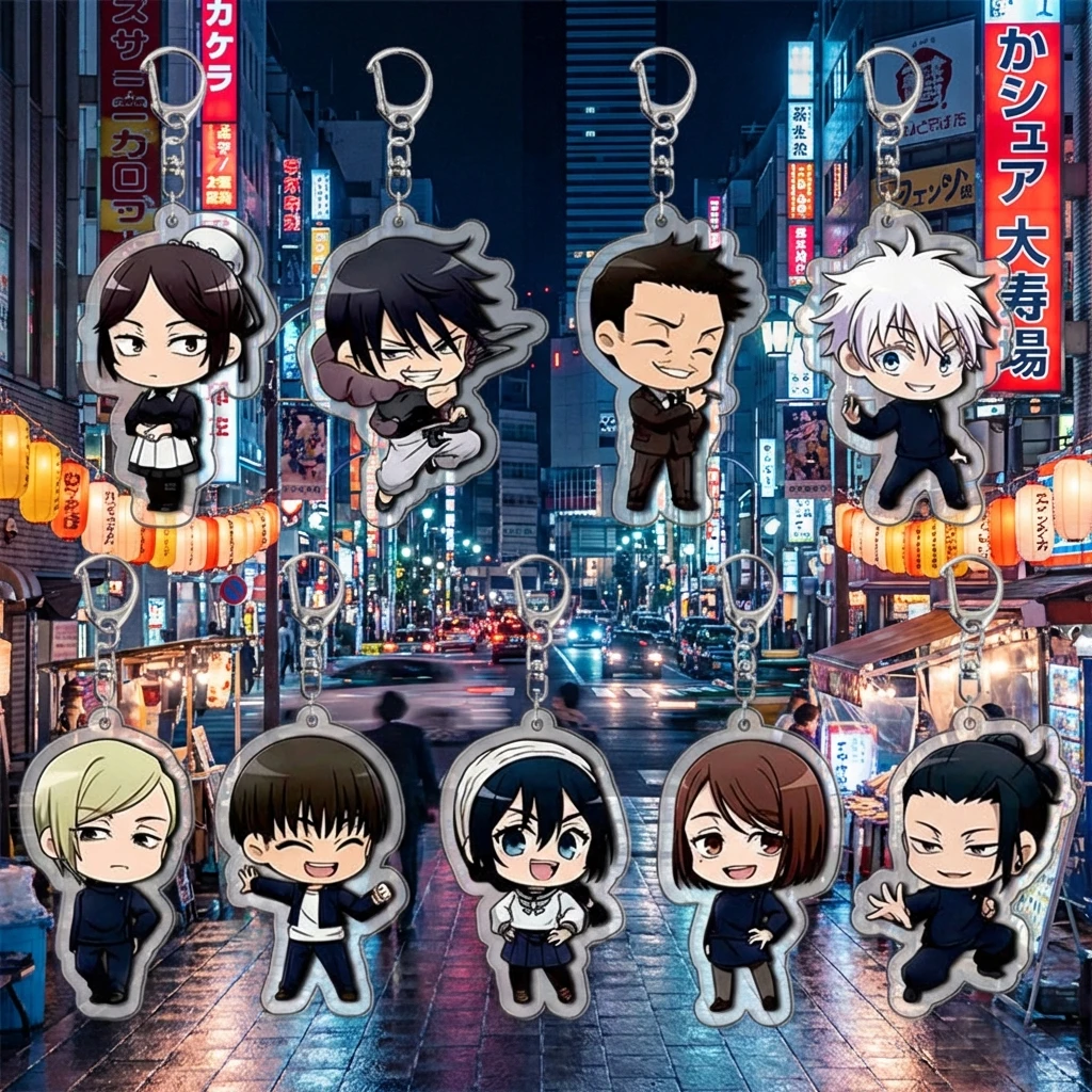 

Акриловый брелок Jujutsu Kaisen с Юдзи Итадори, аниме-мерч, подвеска-аксессуар, в наличии, быстрая доставка, опт, дропшиппинг