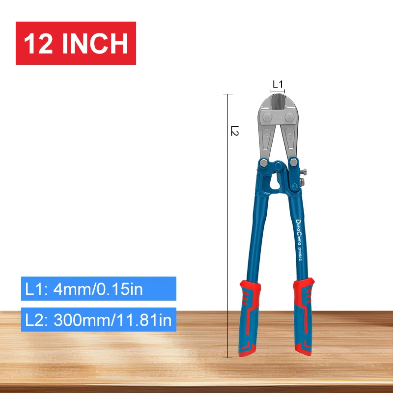 Multifunctionele platte neus-kabelknipper, zware uitvoering, handgereedschap, 12/14/18 inch, boutensnijders, draadkniptang