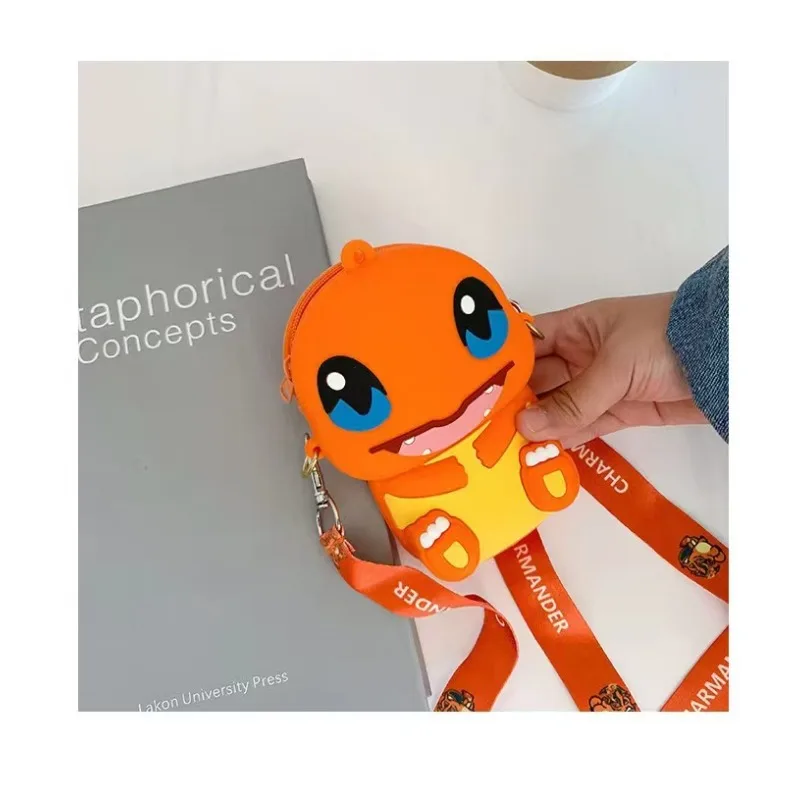 Pokemon Geldbörse Anime Pikachu Nette Mode Tasche Prinzessin Kleine Lagerung Silikon Geldbörse Messenger Cartoon Figur Modell Spielzeug Kinder Geschenk