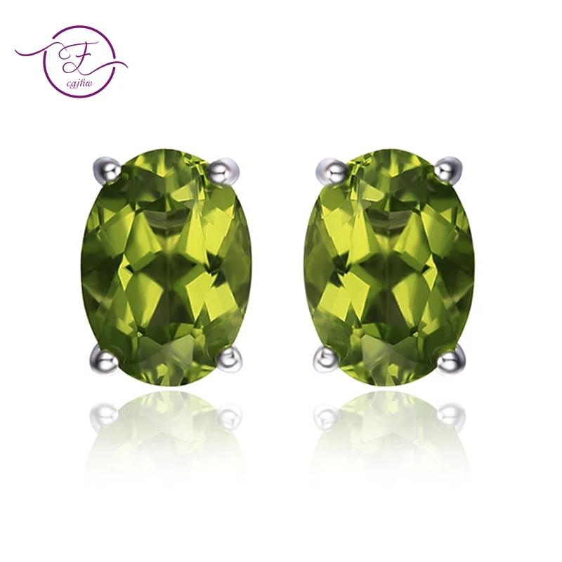 

S925 Silver Earrings Jewelry 6*8mm Platinum Plated Boutique Jewelry Earrings Natural Gems Women Party Birthday Engagement Gift