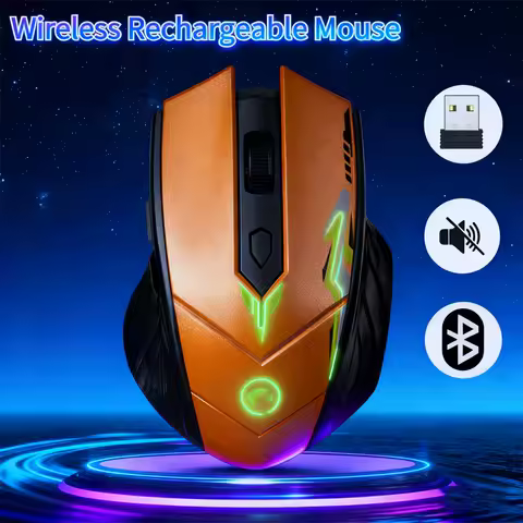 2.4G Bluetooth mouse dual-mode wireless charging luminous mouse noiseless cordless computer mouse PC notebook computer