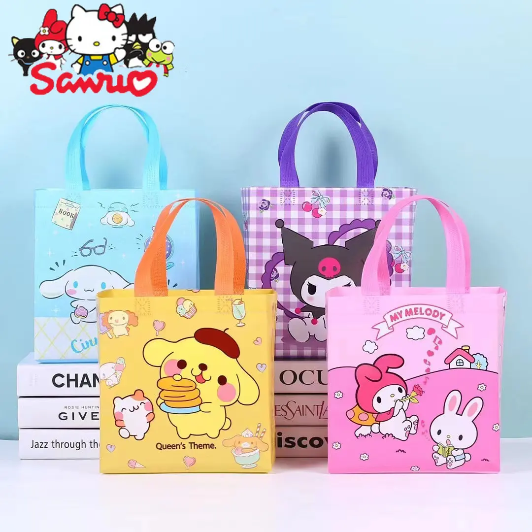 

Random Color Sanrio Melody Kuromi Hello Kitty Cinnamoroll Gift Bags Non-woven Bags Shopping Tote Bags School Bag Shoulder Bag