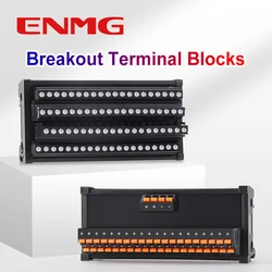 ENMG  Screw terminal Save Wiring Split Terminal Block ECTB 10A Power Splitter PLC Terminal Block One to One One One to One 10~64