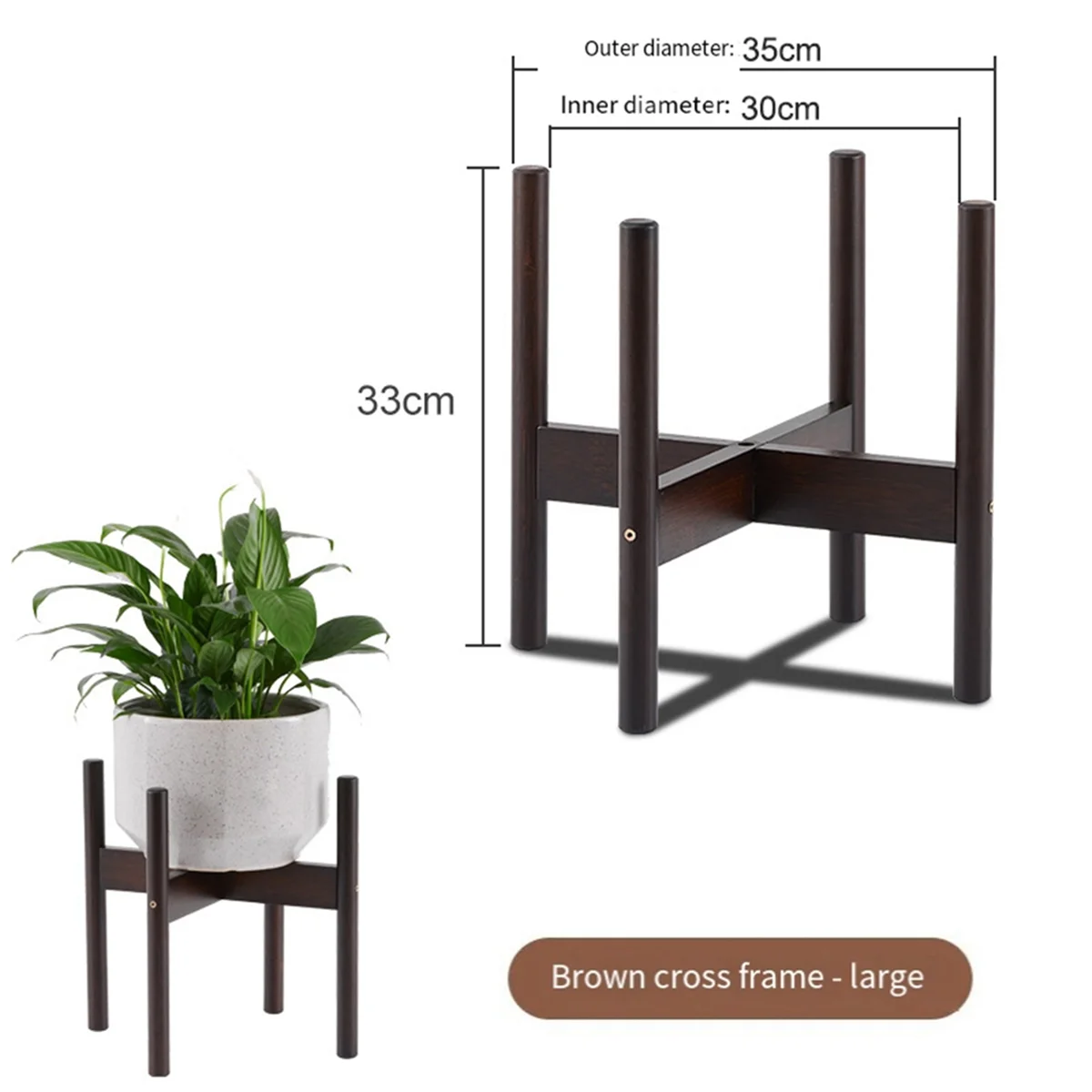 

Nordic Flower Pot Rack Balcony Living Room Green Radish Pot Rack,L