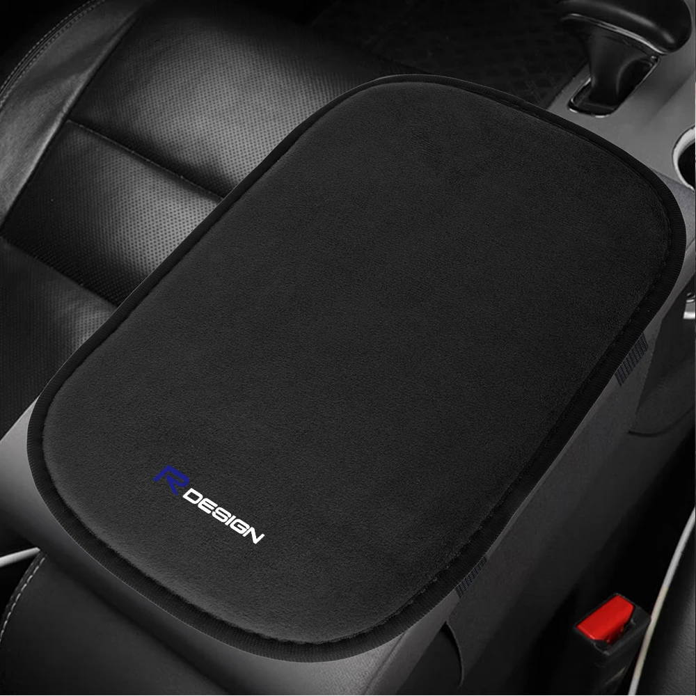 Car Center Console Armrest Box Mats Non-slip Fur Pad Decoration For Volvo V40 V60 V90 XC40 XC60 XC90 S60 S90 C50 S70 C70 Rdesign