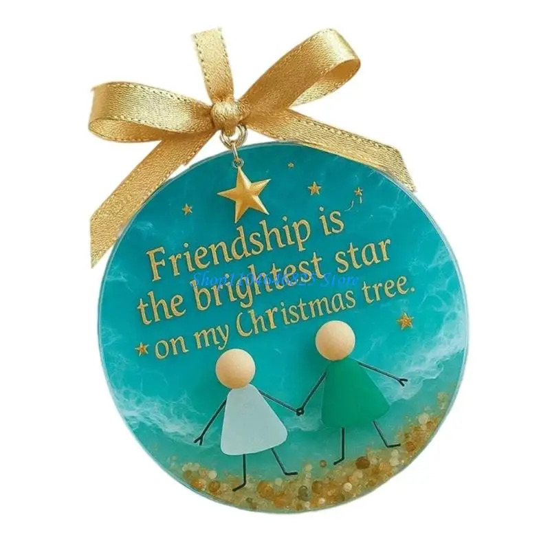 

Sparkling Reflective Christmas Friendship Decoration Shatterproof Acrylic Materials