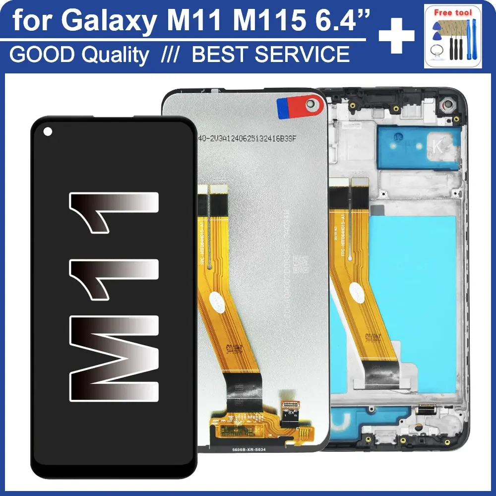 M11 Display for Samsung Galaxy M11 M115F LCD Display Touch Screen Digitizer Replacement for Samsung M11 M115F M115M LCD Display