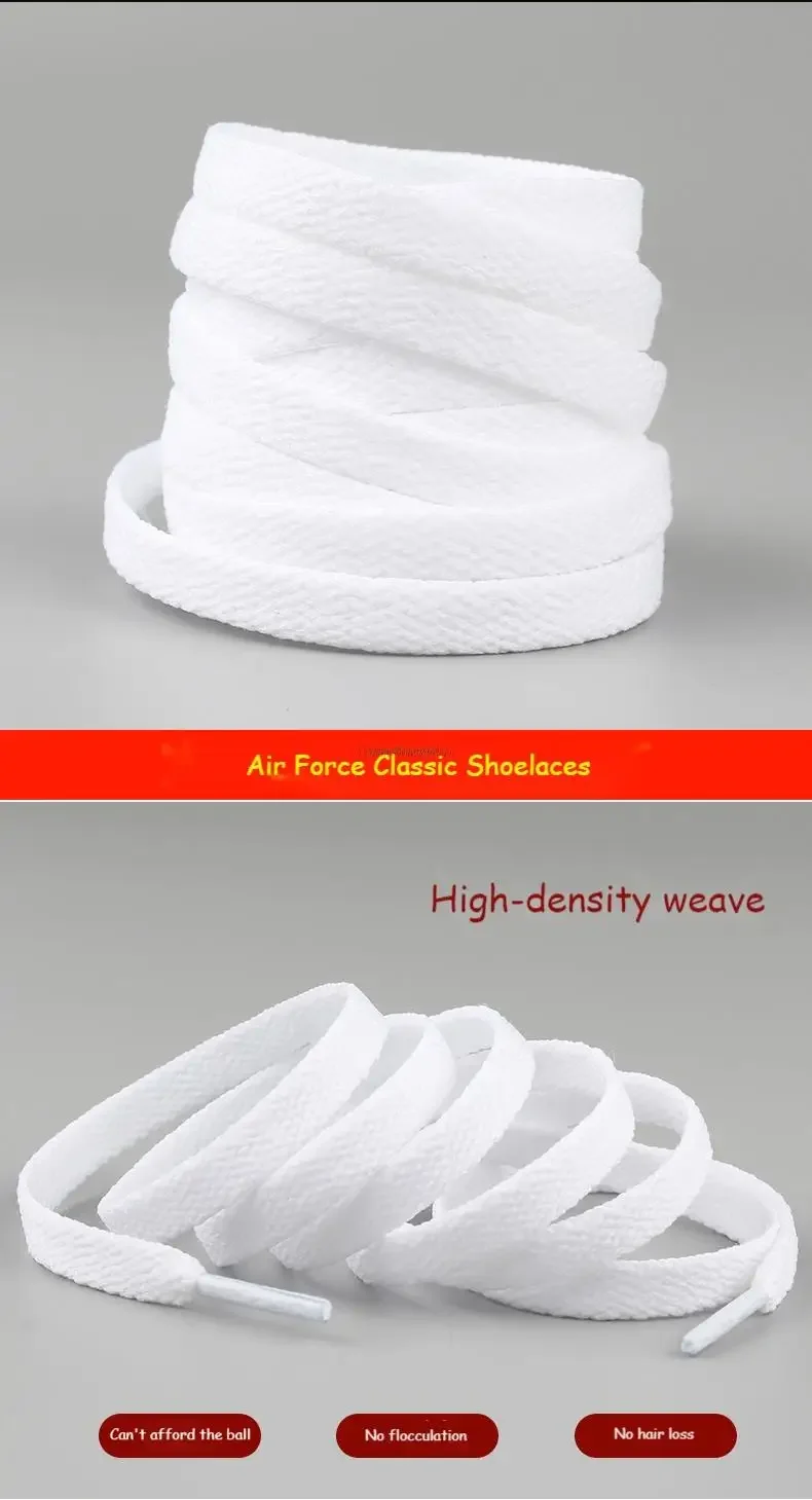 Flache sportliche Schnürsenkel für AF1 mit 1 Paar Schnürsenkel, Mental Tag Charms, Original-Ersatz-Schnürsenkel für Männer und Frauen, AF1-Anzug – Detail 9