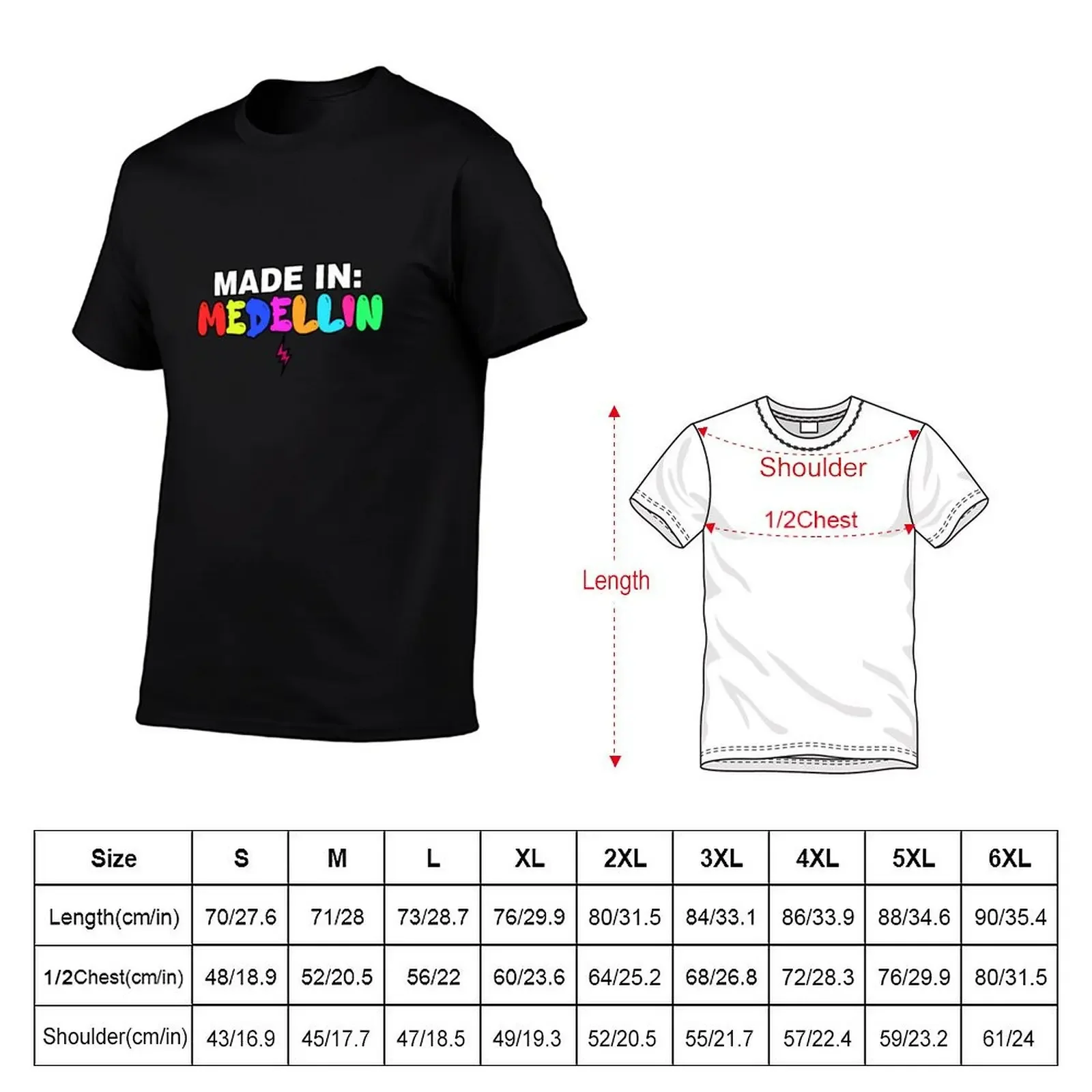 Made In Medellin T-Shirt anime figures man t shirt for a boy plain t shirts men